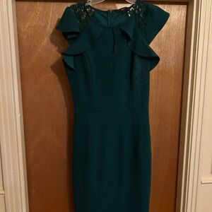 Elegant Green Lace Dress